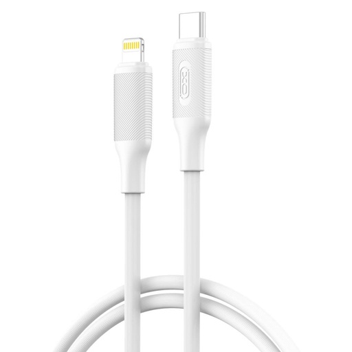XO NB-Q265A USB-C–Lightning kabel do transmisji danych (Biały) – Minimalist Series, 27W
