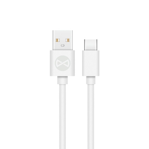 Forever USB-C 2A type-C kabel do transmisji danych (Biały)