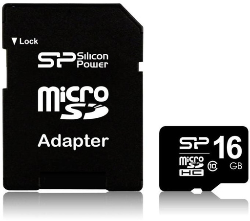 Silicon Power microSDHC + adapter 16GB class10 karta pamięci