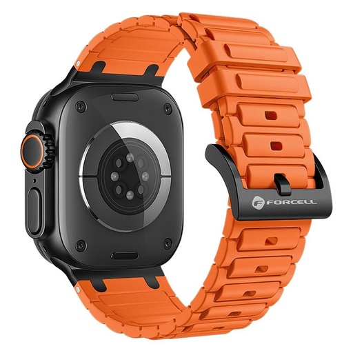 Forcell F-Design FA06 silikonowy pasek Apple Watch 38 / 40 / 41 mm (Pomarańczowy)