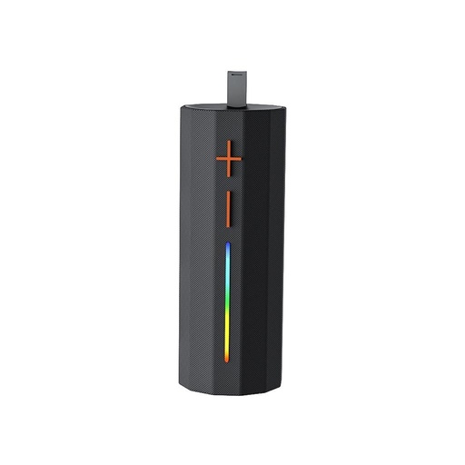 XO F71 Cylinder LED Dazzle przenośny Bluetooth głośnik z uchwytem (Czarny)
