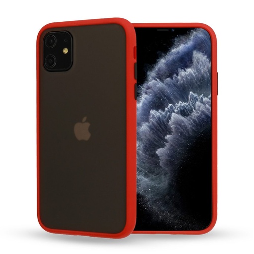 Apple iPhone 11 Vennus color button etui na plecki (Czerwony)