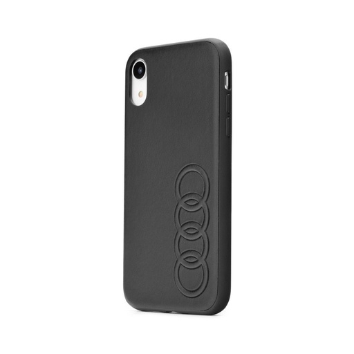 Apple iPhone 11 AUDI leather premium etui na plecki (Czarny) - AU-TPUPCIP11R-TT/D1-BK