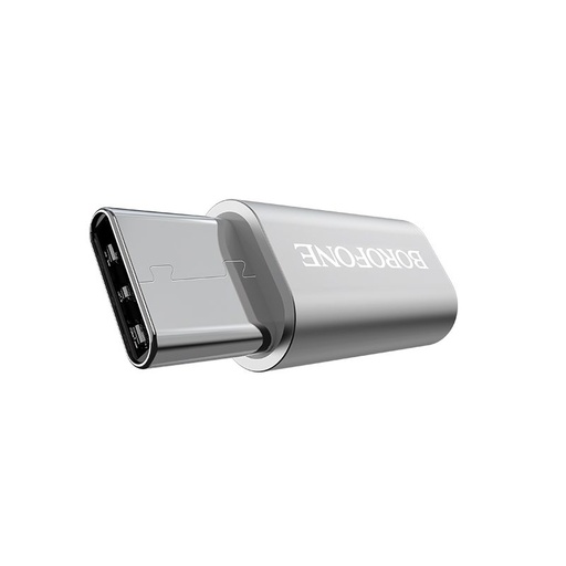 Borofone BV4 przejściówka (type-C, MicroUSB), srebrny