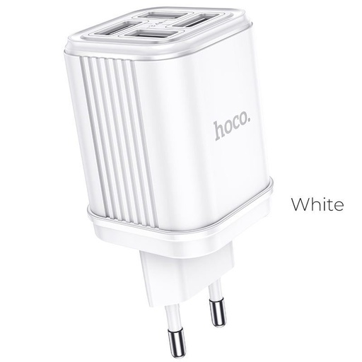 Hoco C84A sieciowy ładowarka (4 USB port), 5V 3,4A, biały