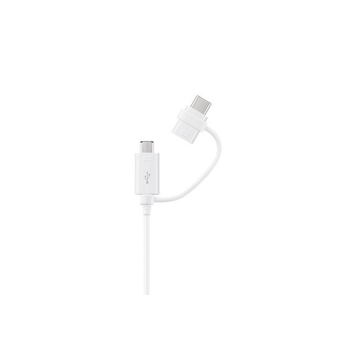 Samsung MicroUSB + USB-C 2in1 kabel do transmisji danych 1.5 m (Biały)