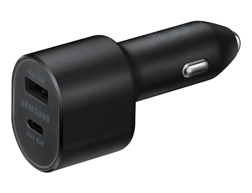 Samsung samochodowy ładowarka 60W USB-C / USB-A USB-C z kablem (Czarny)