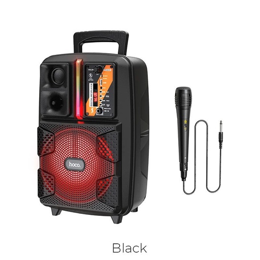 Hoco BS37 bezprzewodowy głośnik, BT V5.0, BT, FM, USB, AUX, TWS playback, 1800mAh, czarny