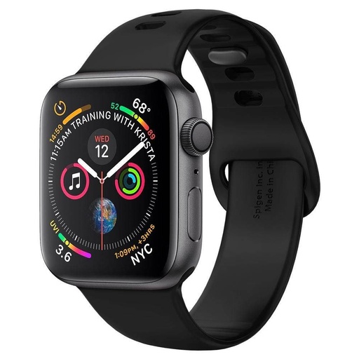Apple Watch 6 40mm Spigen Air fit pasek, czarny