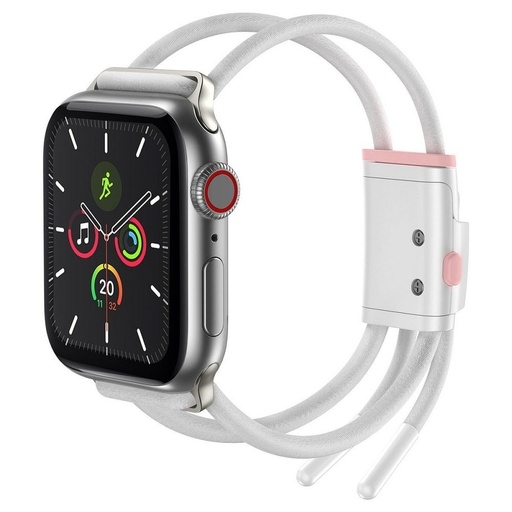 Apple Watch 6 40mm Baseus pasek sportowy, biały - różowy - LBAPWA4-A24