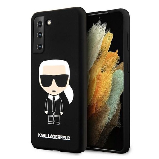Samsung Galaxy S21 5G Karl Lagerfeld iconic premium etui na plecki (Czarny)