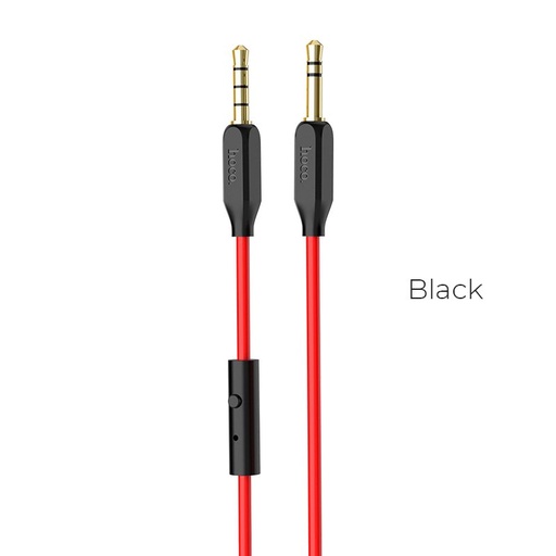 Hoco UPA12 AUX kabel z mikrofonem, czarny