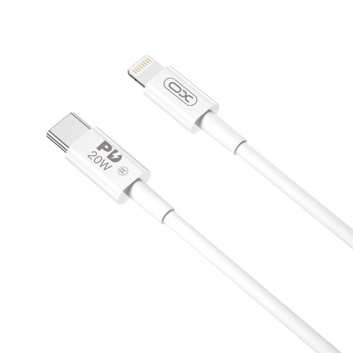XO NB-Q189B USB-C–Lightning kabel do transmisji danych (Biały) – 2 m, PD 20W