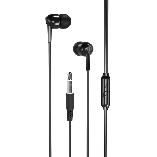 XO EP37 headset (jack 3,5mm), z mikrofonem, czarny