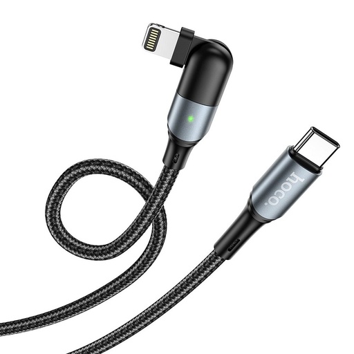 Hoco U100 lightning kabel (PD szybka ładowarka), 1,2m, Type-C-Lightning, 180fokba obrotowy, 20W wspierany o mocy szybkie ładowanie