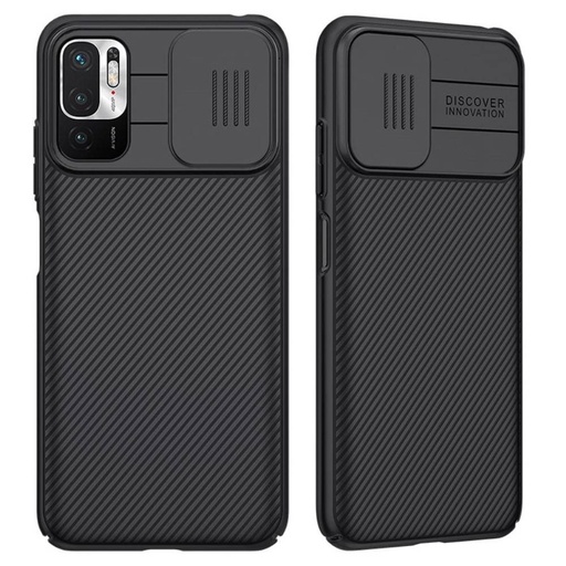 Xiaomi Redmi Note 10 5G / Pocophone M3 Pro / Pocophone M3 Pro 5G Nillkin CamShield etui na plecki (Czarny)