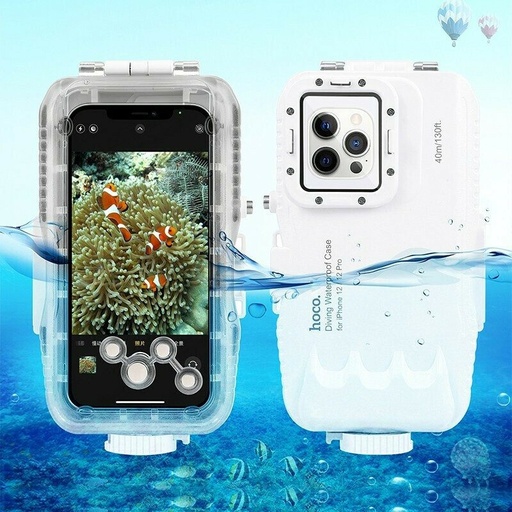 Apple iPhone 12/12 Pro Hoco enjoy etui do nurkowania (Biały)