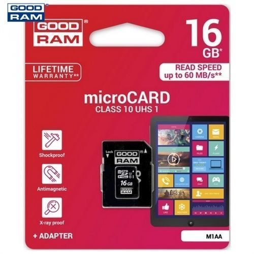 Goodram microSDHC 16GB class10 karta pamięci M1AA-0160R11