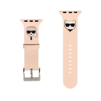 Apple Watch 38/40mm Karl Lagerfeld Karl and Choupette etui (Różowy) – KLAWMSLCKP