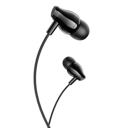 Borofone BM61 przewodowy headset, 3.5mm jack ze złączem, czarny