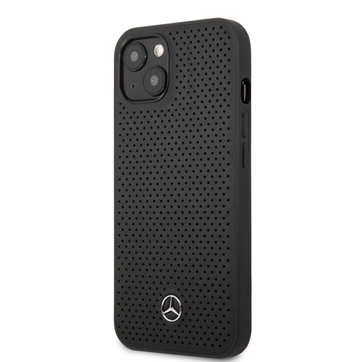 Apple iPhone 13 Mini Mercedes skóra etui na plecki (Czarny) - MEHCP13SDELBK