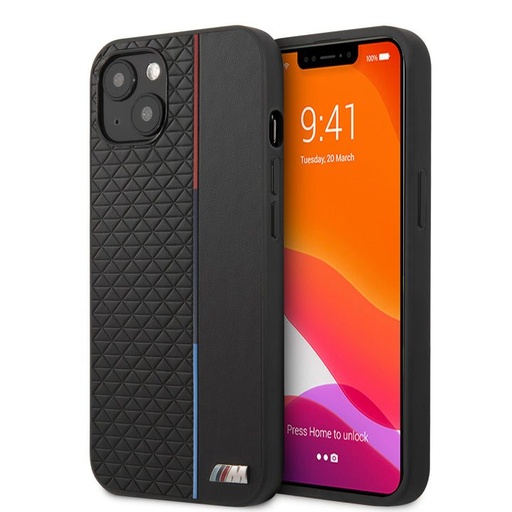 Apple iPhone 13 Pro Max BMW M Collection Triangles etui (Czarny) - BMHCP13XTRTBK