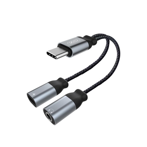 XO NBR160B USB-C audio adapter (Czarny) – USB-C + 3.5 mm, Bluetooth transmisja