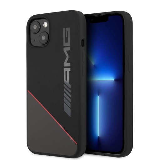 Apple iPhone 13 Mini AMG silikonowy etui na plecki (czarny/czerwony) - AMHCP13SRGDBK