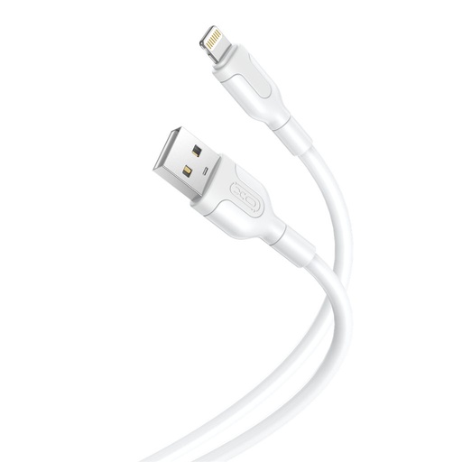 XO NB212 Lightning kabel do transmisji danych (Biały) – 2.1A