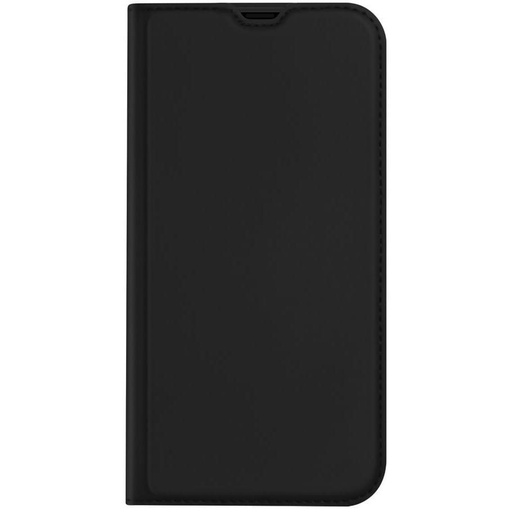 Apple iPhone 13 DUX DUCIS skin skóra etui z klapką (Czarny)