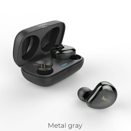 Hoco ES25 bezprzewodowy headset, metaliczny szary