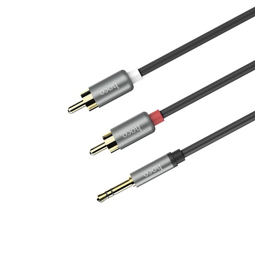 Hoco UPA10 RCA przejściówka, metaliczny szary