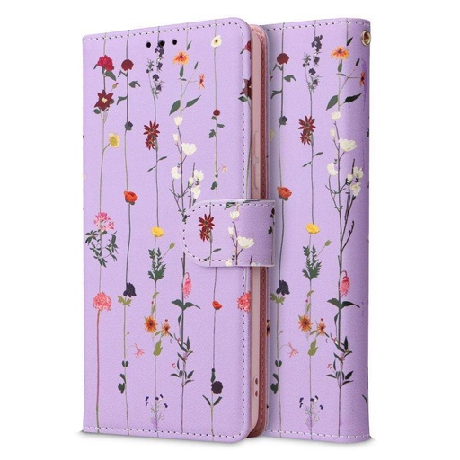 Samsung Galaxy A53 5G Tech Protect Wallet Garden etui z klapką (Fioletowy)