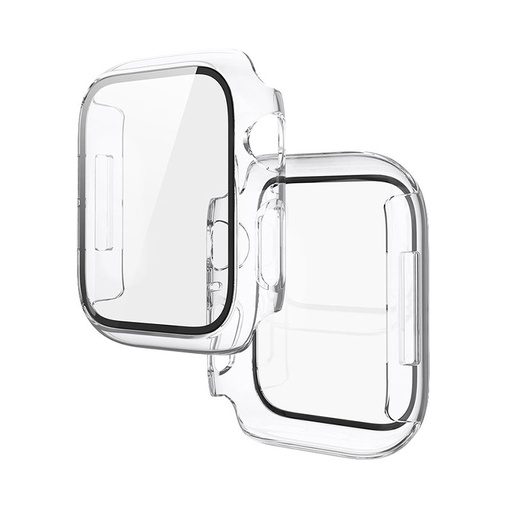 Apple Watch 7/Watch 8 41mm Hoco WS3 Shadow etui wbudowany ze szkłem hartowanym (Przezroczysty)