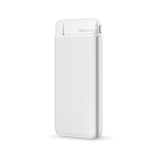 Forever TB 5000mAh o pojemności powerbank, microUSB z przewodem biały