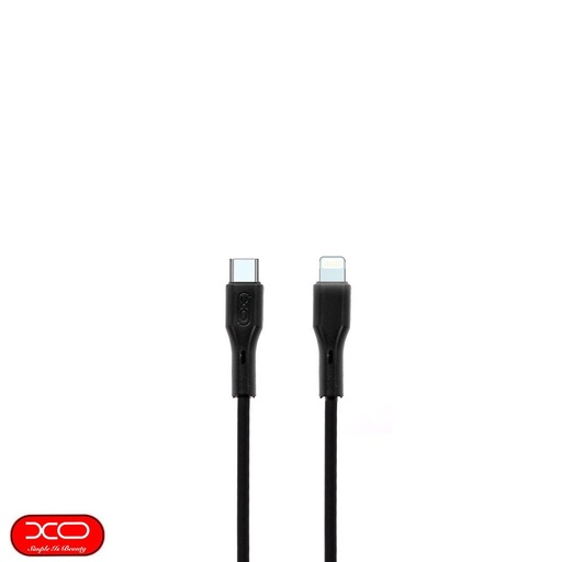 XO NBQ231A Rock Series USB-C–Lightning kabel do transmisji danych (Czarny) – 27W