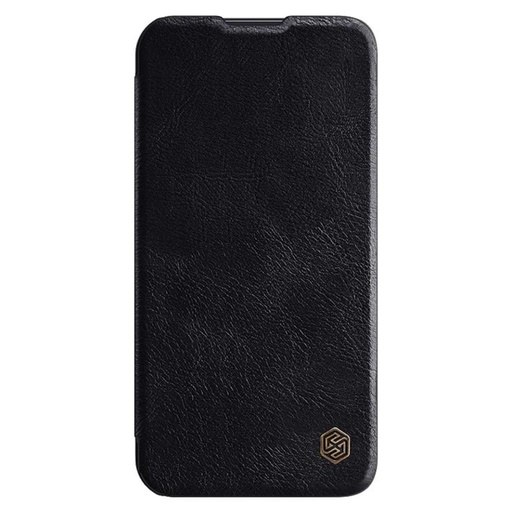 Samsung Galaxy S23 Plus Nillkin Qin pro z osłoną aparatu etui z klapką (Czarny)