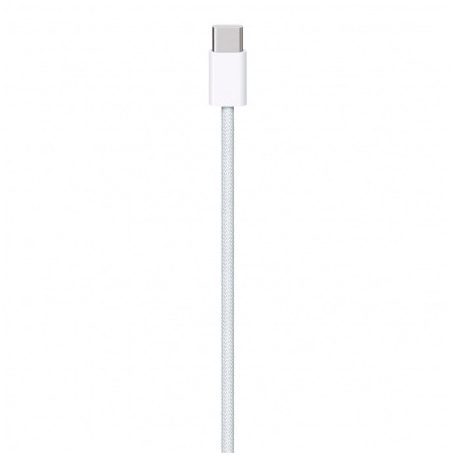 Apple USB-C - USB-C tkanina kabel do transmisji danych 60W (Biały) - 1m