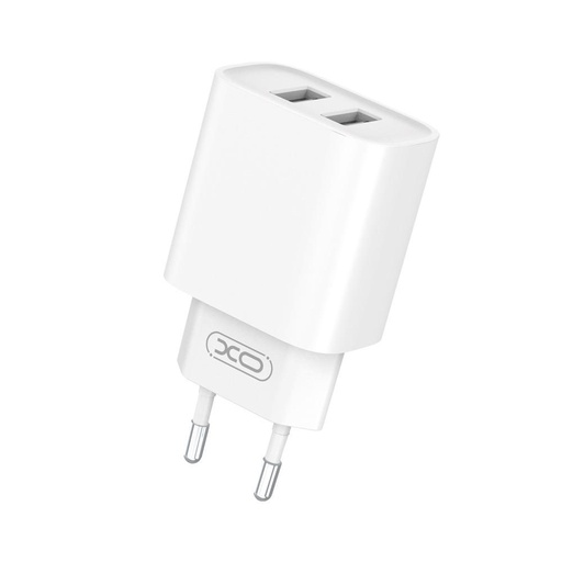 XO CE02C podwójny USB ładowarka (Biały) – USB-A złącza