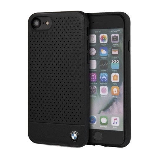Apple iPhone 7/8/SE 2 BMW Signature Perforowany etui (Czarny) - BMHCI8PEBOBK