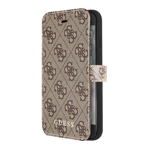 Apple iPhone 7 / iPhone 8 / iPhone SE 2020 / iPhone SE 2022 GUESS premium etui z klapką (Brązowy - GUFLBKI84GB)