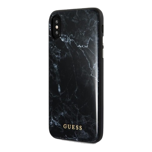 Apple iPhone X / XS Guess Marble etui (Czarny) - GUHCPXHYMABK