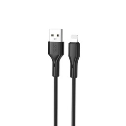XO NB230 Lightning kabel do transmisji danych (Czarny) – Rock Series, 2.4A