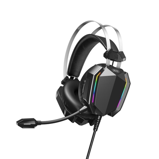 XO GE-07 gamer stereo słuchawki nauszne z mikrofonem czarny