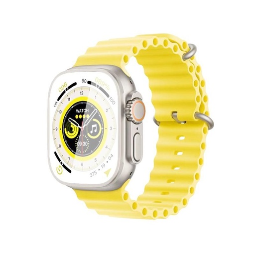 XO M8 Pro smartwatch (Żółty) – 1.96", 49 mm, odbieranie połączeń, bezprzewodowy ładowanie